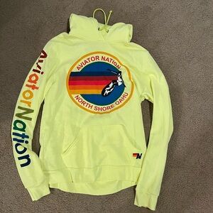 Aviator nation yellow hoodie